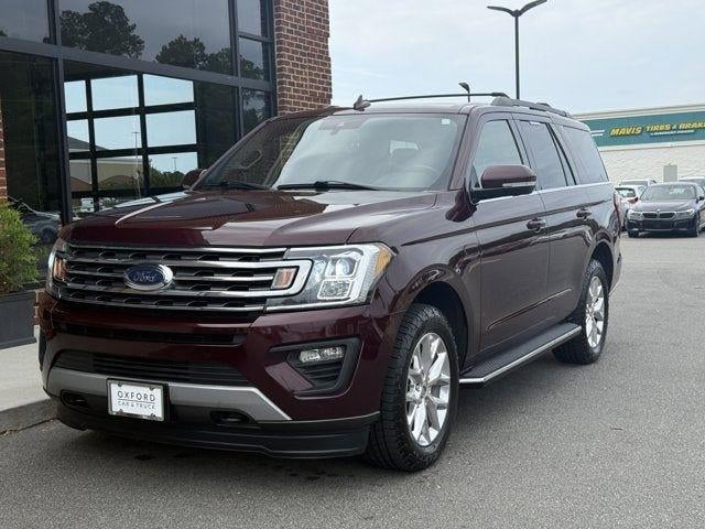 2020 Ford Expedition XLT in Burgundy Velvet Metallic Tinted Clearcoat — front three-quarter view