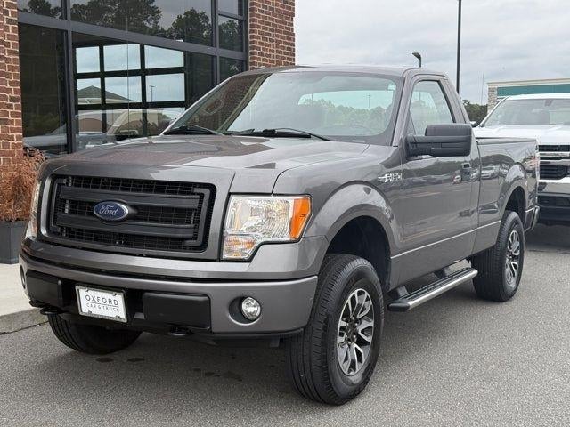 2013 Ford F-150 STX in Sterling Gray Metallic — front three-quarter view