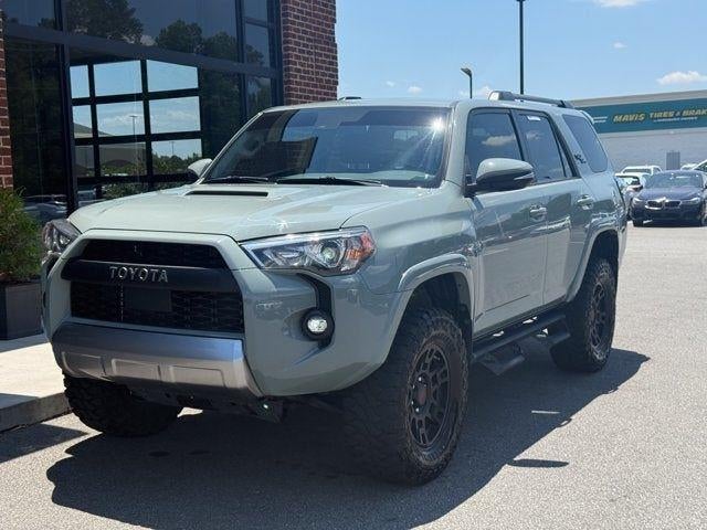 2023 Toyota 4Runner TRD Off-Road Premium in Lunar Rock — front three-quarter view